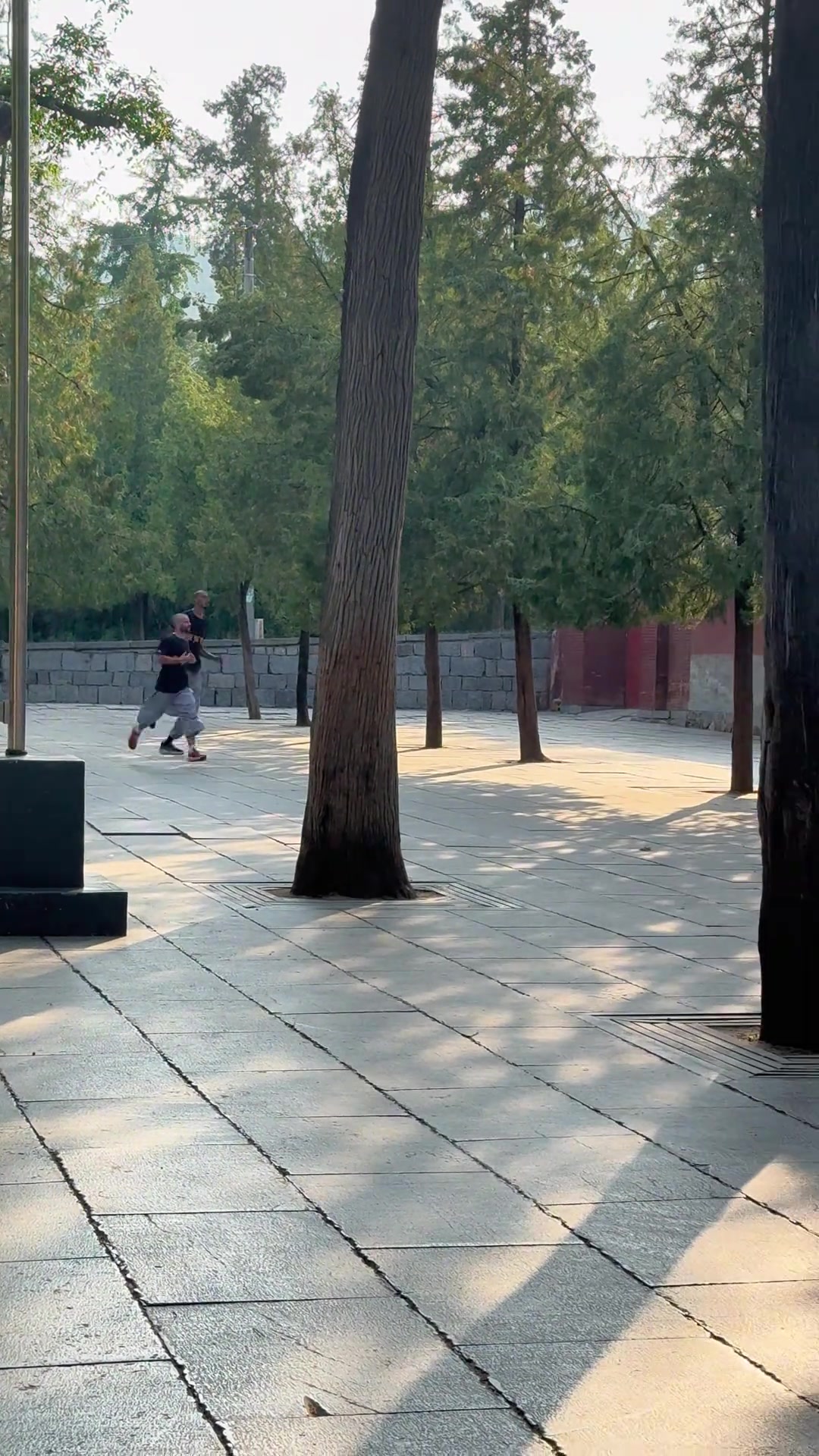 歲月靜好文班儼然已經(jīng)融入少林寺