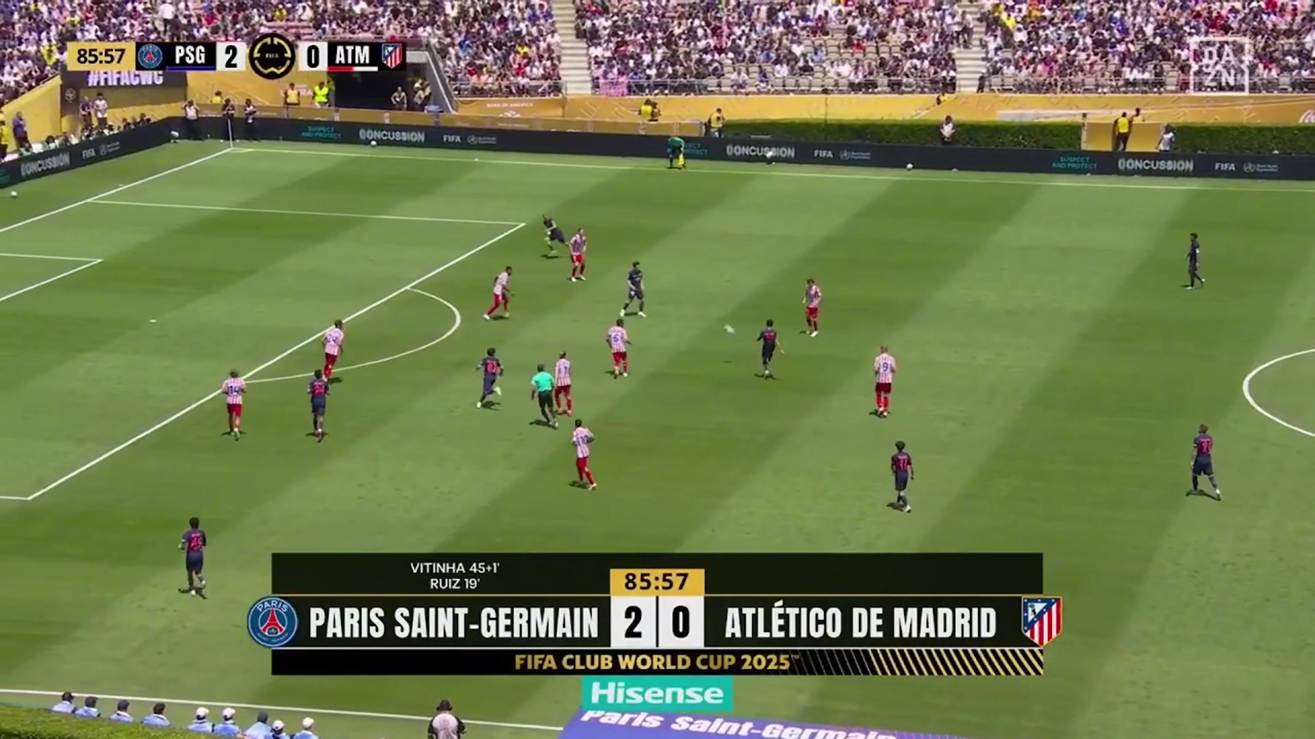 鎖定勝局馬尤盧替補登場抽射破門巴黎3-0領(lǐng)先馬競