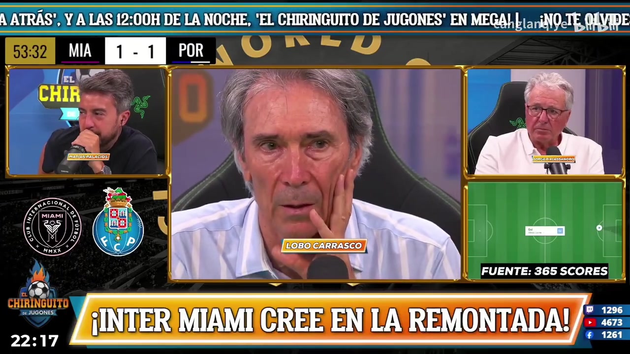 卡拉斯科觀看梅西任意球后激動(dòng)地回到演播室梅西是世界上最偉大