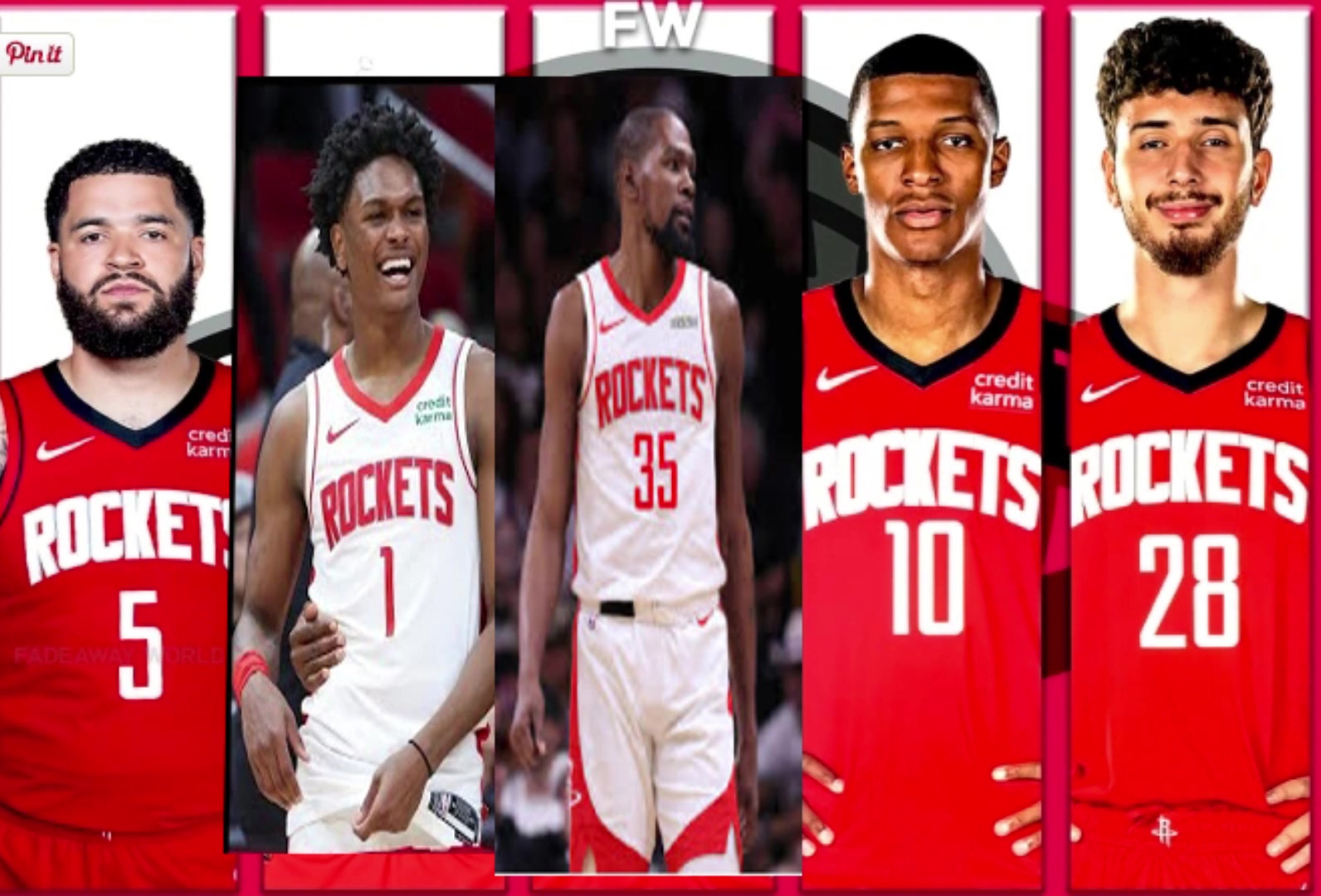 范喬丹阿門杜蘭特小賈申京火箭新賽季這首發(fā)什么水平