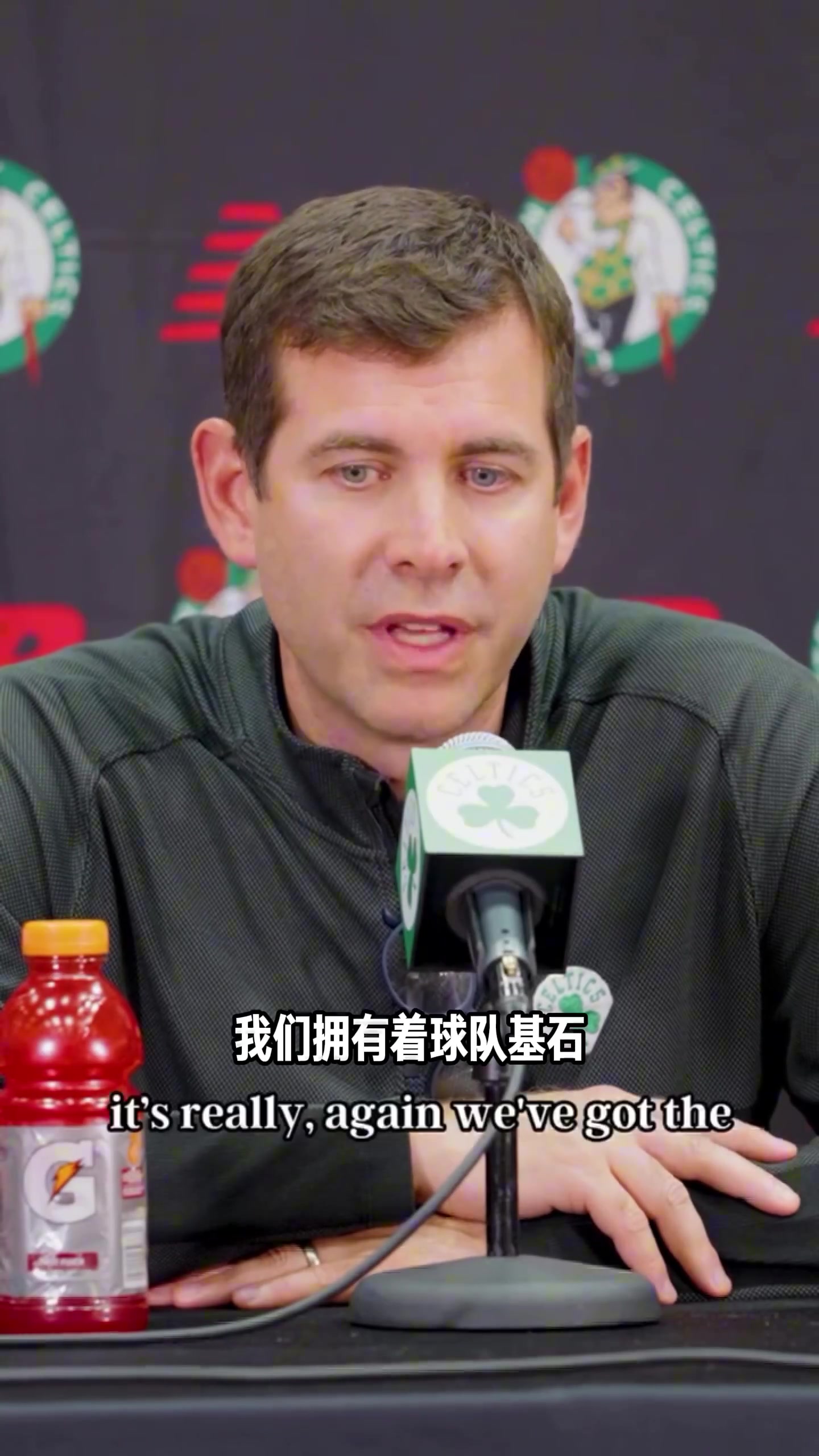 總經(jīng)理史蒂文斯談到球隊(duì)基石塔圖姆和杰倫-布朗