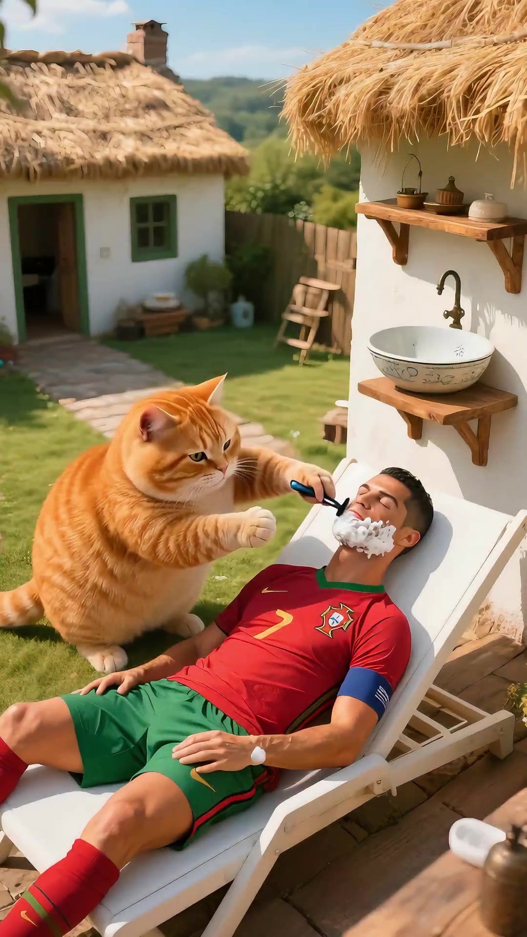 一定看到最后球迷惡搞當C羅遇到胖橘