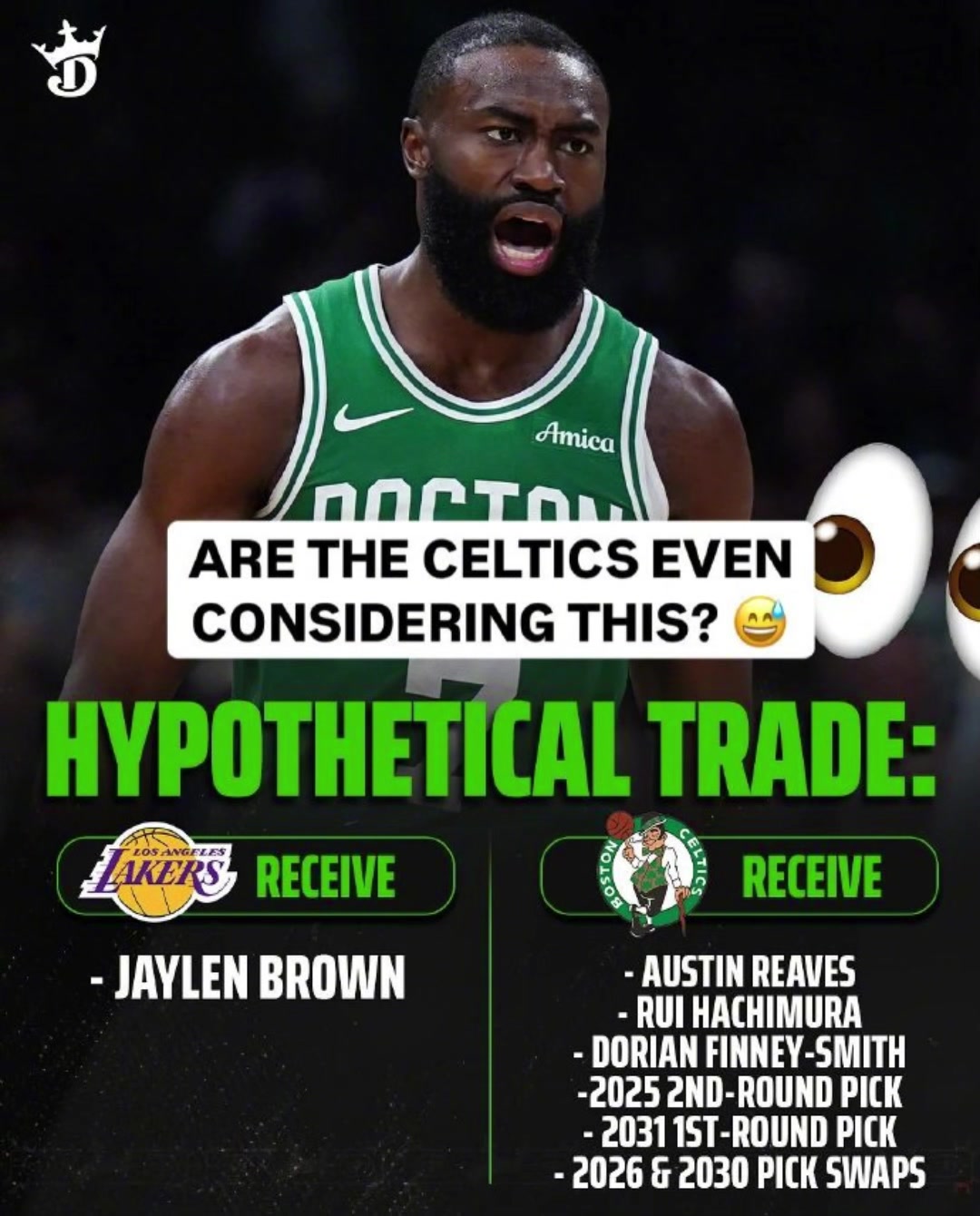 賺了嗎美媒模擬湖人送出里夫斯八村DFS換來(lái)杰倫-布朗