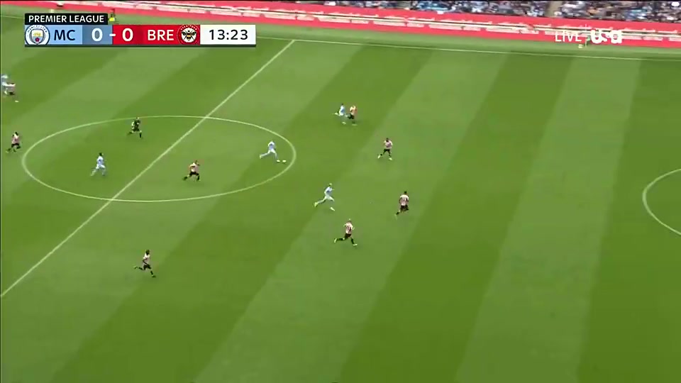 哈蘭德我X福登假動作把哈蘭德晃出底線