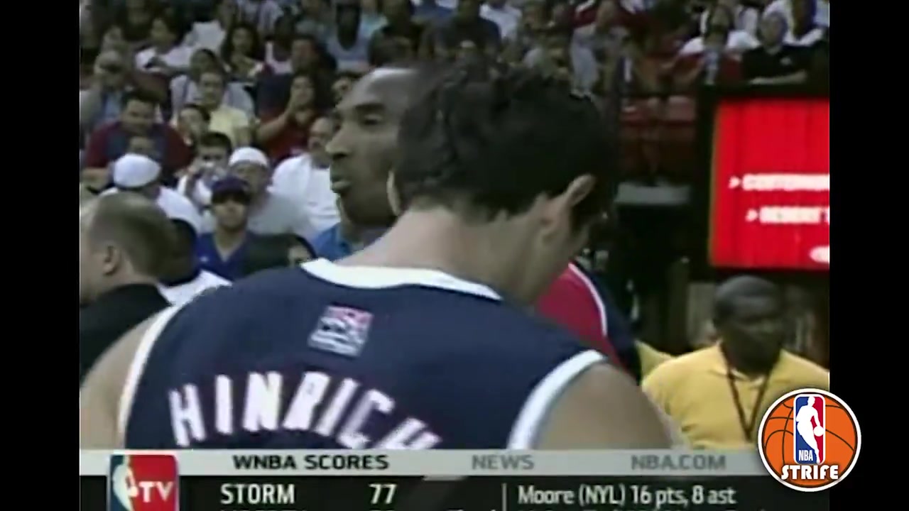 07年美國男籃隊(duì)內(nèi)訓(xùn)練賽科比主防詹姆斯還執(zhí)行最后一投