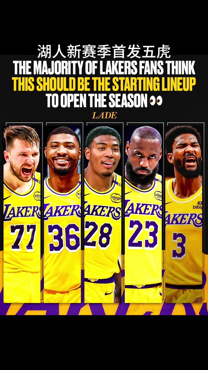 詹皇77聰明哥八村頓寶這會是湖人新賽季的首發(fā)嗎