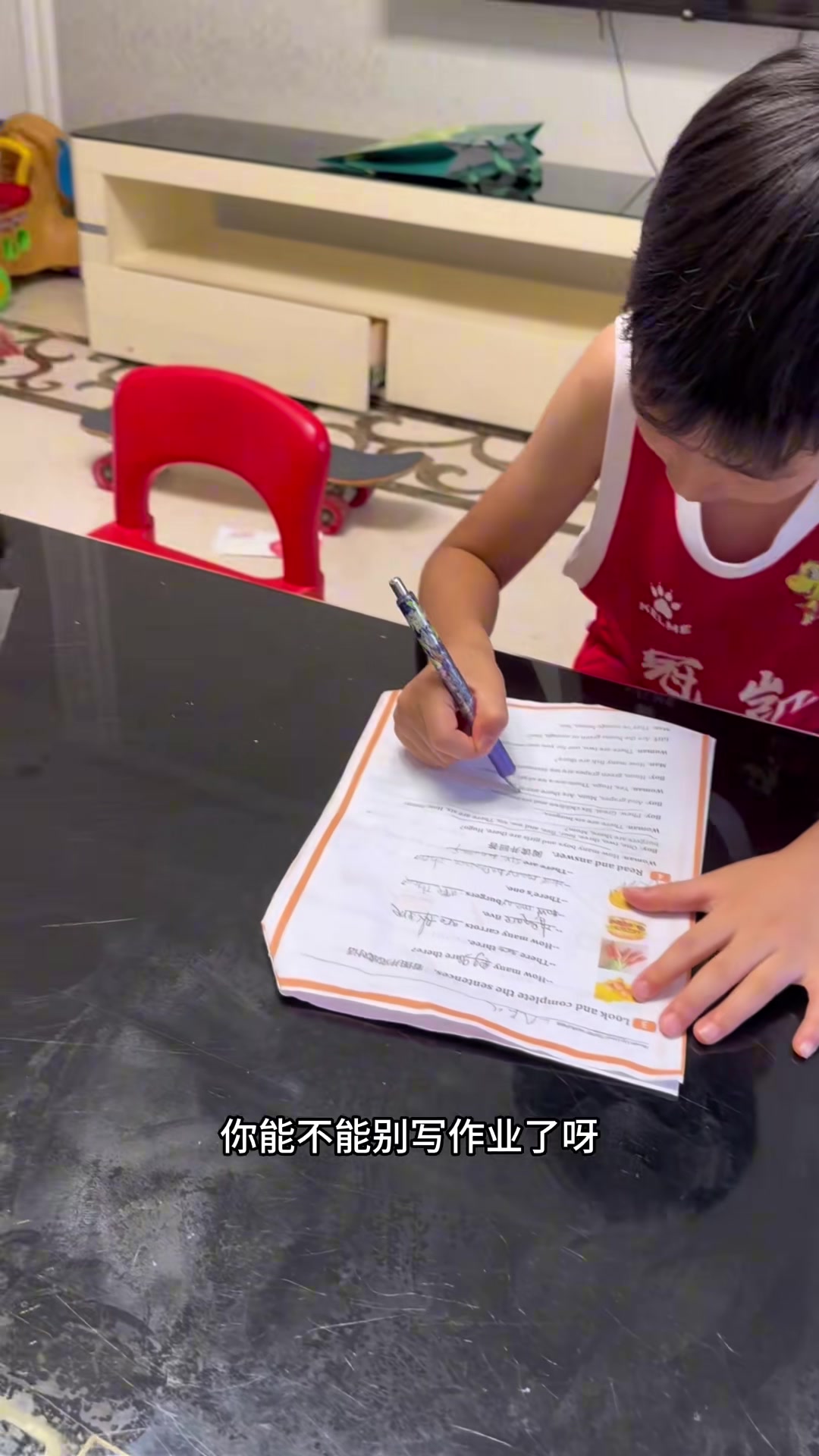 很有志氣周琦兒子我爸可是周琦我要是不會打球多丟人啊