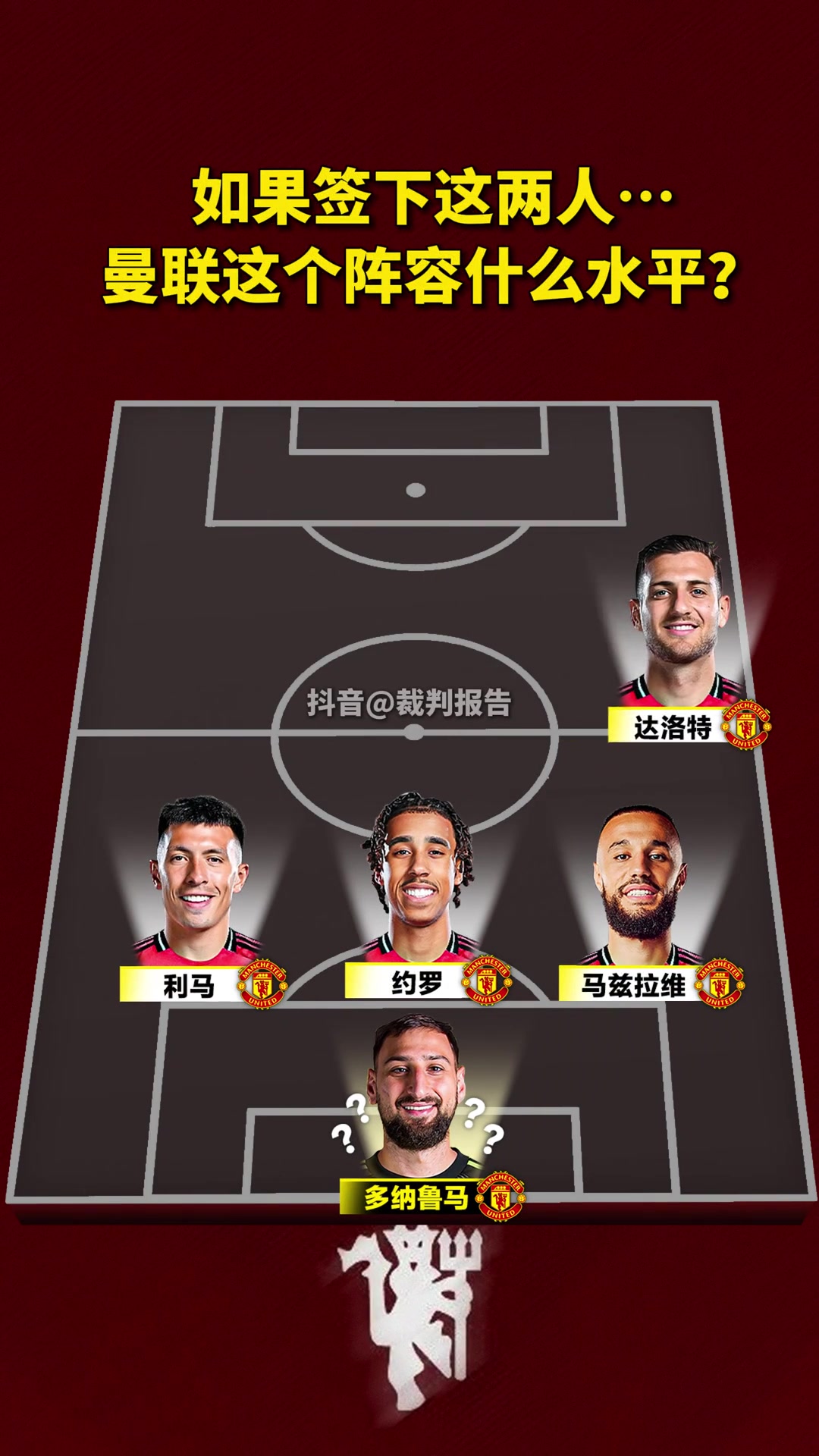 炸裂?假如曼聯(lián)新賽季陣容姆貝莫塞斯科庫尼亞多納魯馬