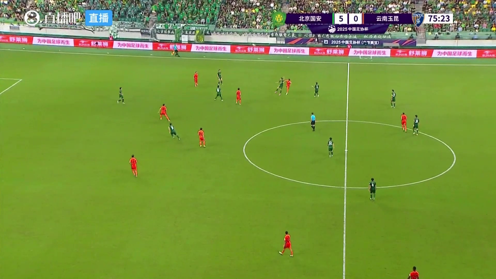 國安殺瘋了張玉寧助攻張稀哲破門國安6-0領(lǐng)先玉昆