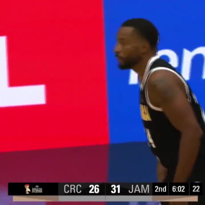 諾曼-鮑威爾代表牙買加出戰(zhàn)美洲區(qū)預選賽三分9中5砍下34分