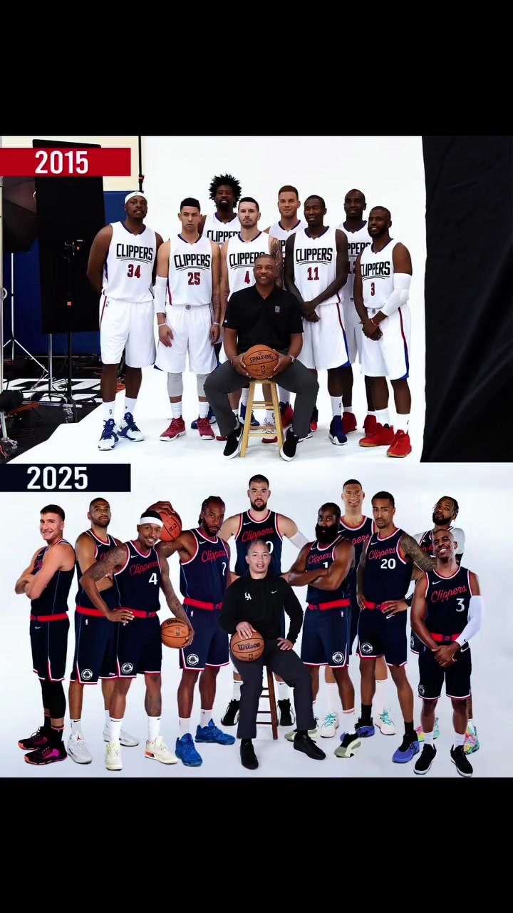 15年和25年的快船陣容對比哪一年得陣容更行