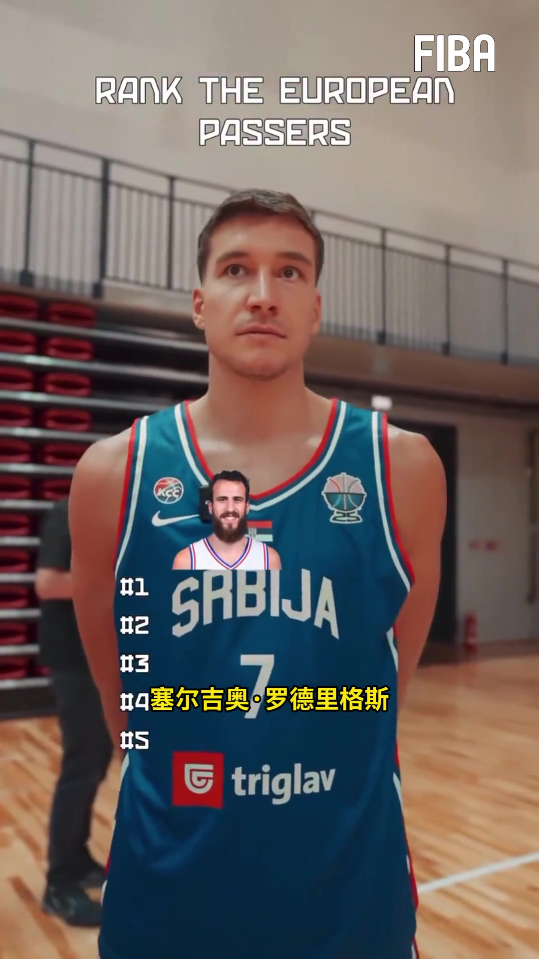 博格達(dá)諾維奇評(píng)FIBA最佳傳球人特奧第一 盧比奧第4 東契奇第5