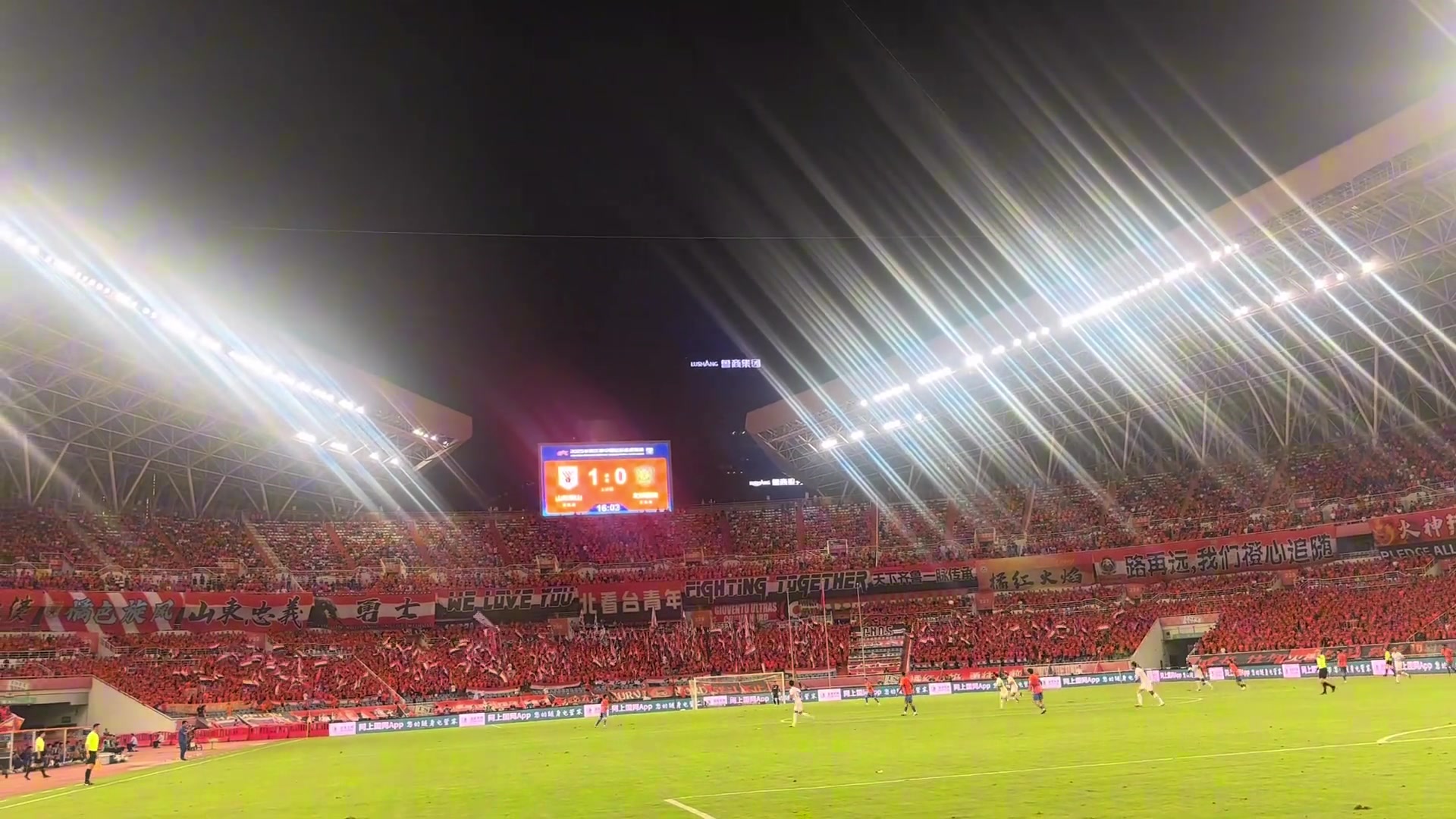 牛志明發(fā)布泰山隊六個進球播報瓦科大四喜過癮現(xiàn)場球迷嗨了