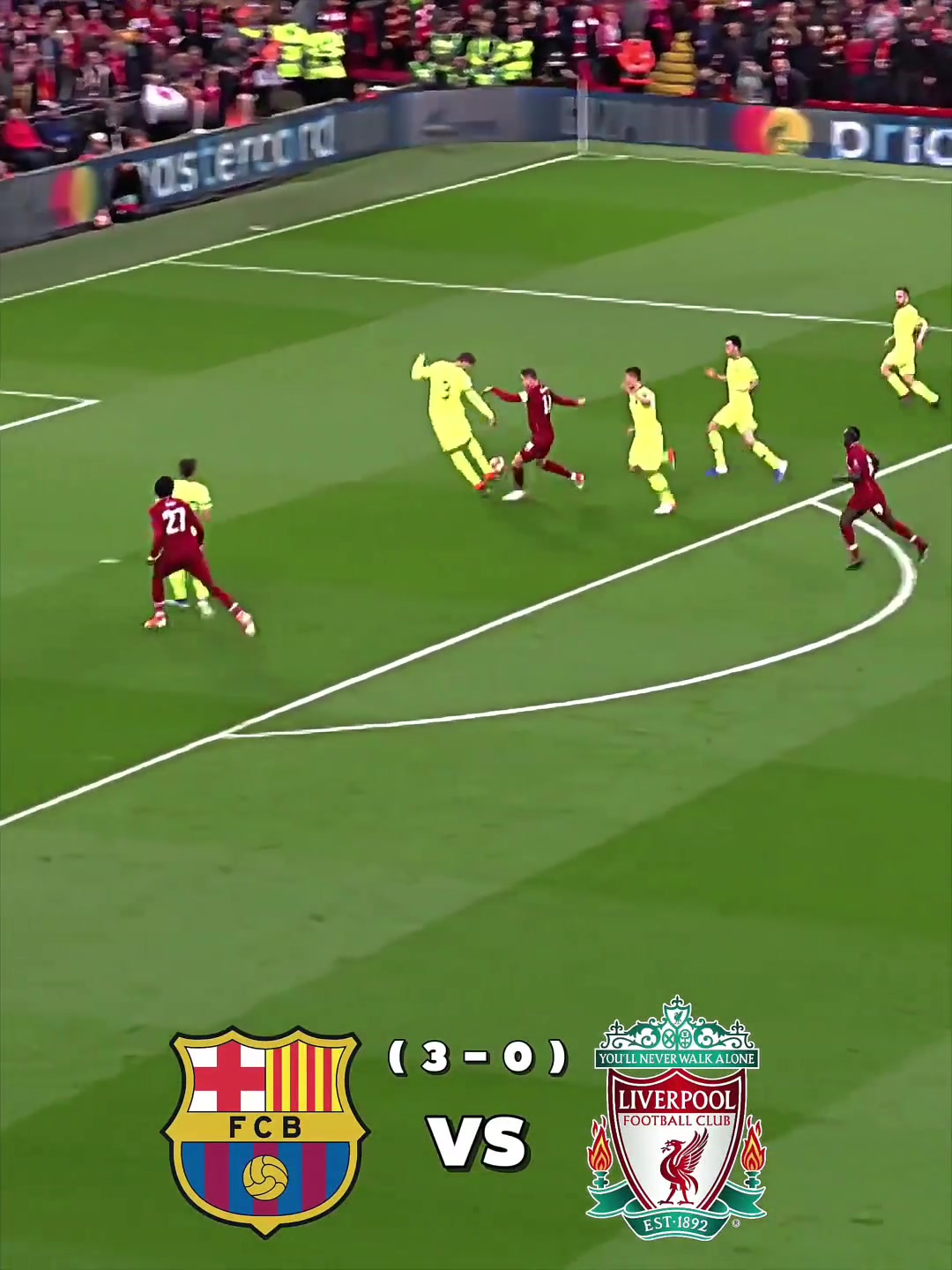 歐冠最瘋狂的逆轉之一這一晚利物浦讓巴薩夢碎安菲爾德