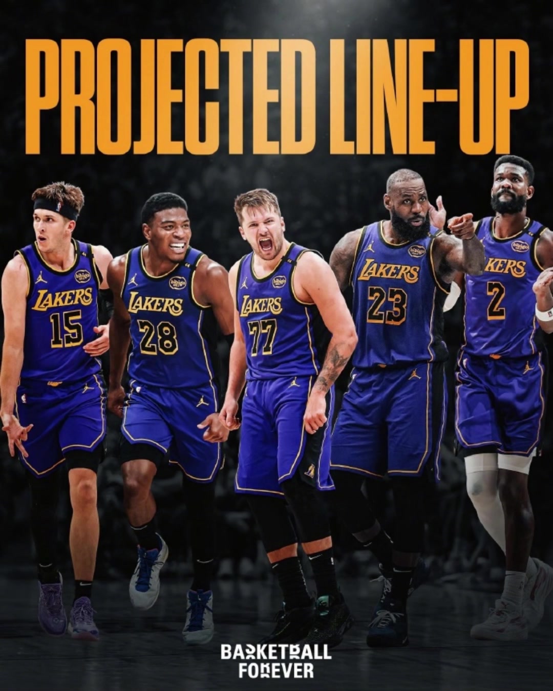 湖人下賽季首發(fā)五人出爐詹東里夫斯八村艾頓是什么水平