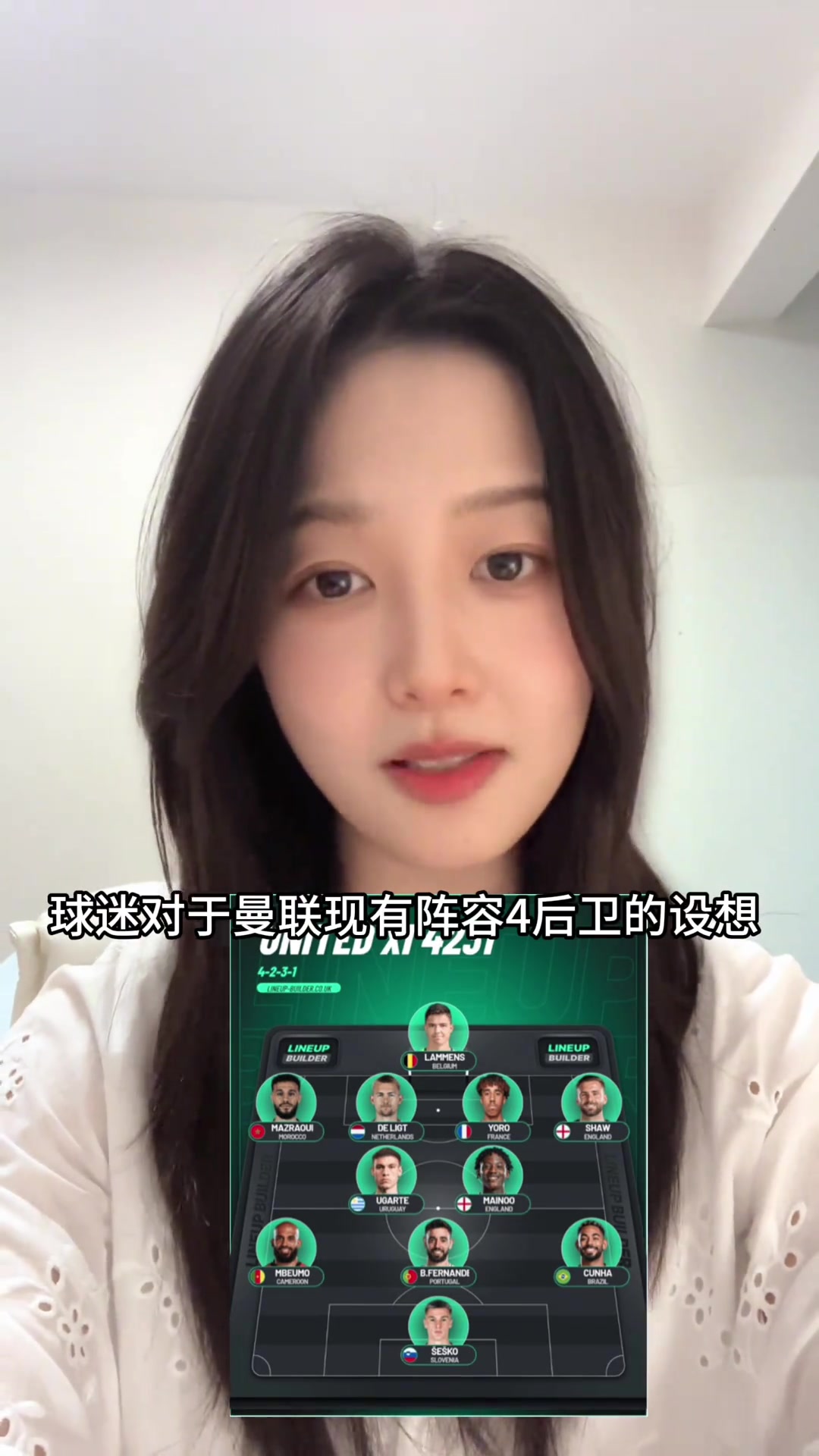 最優(yōu)解宣宣這個四后衛(wèi)陣容曼聯(lián)能排到第幾