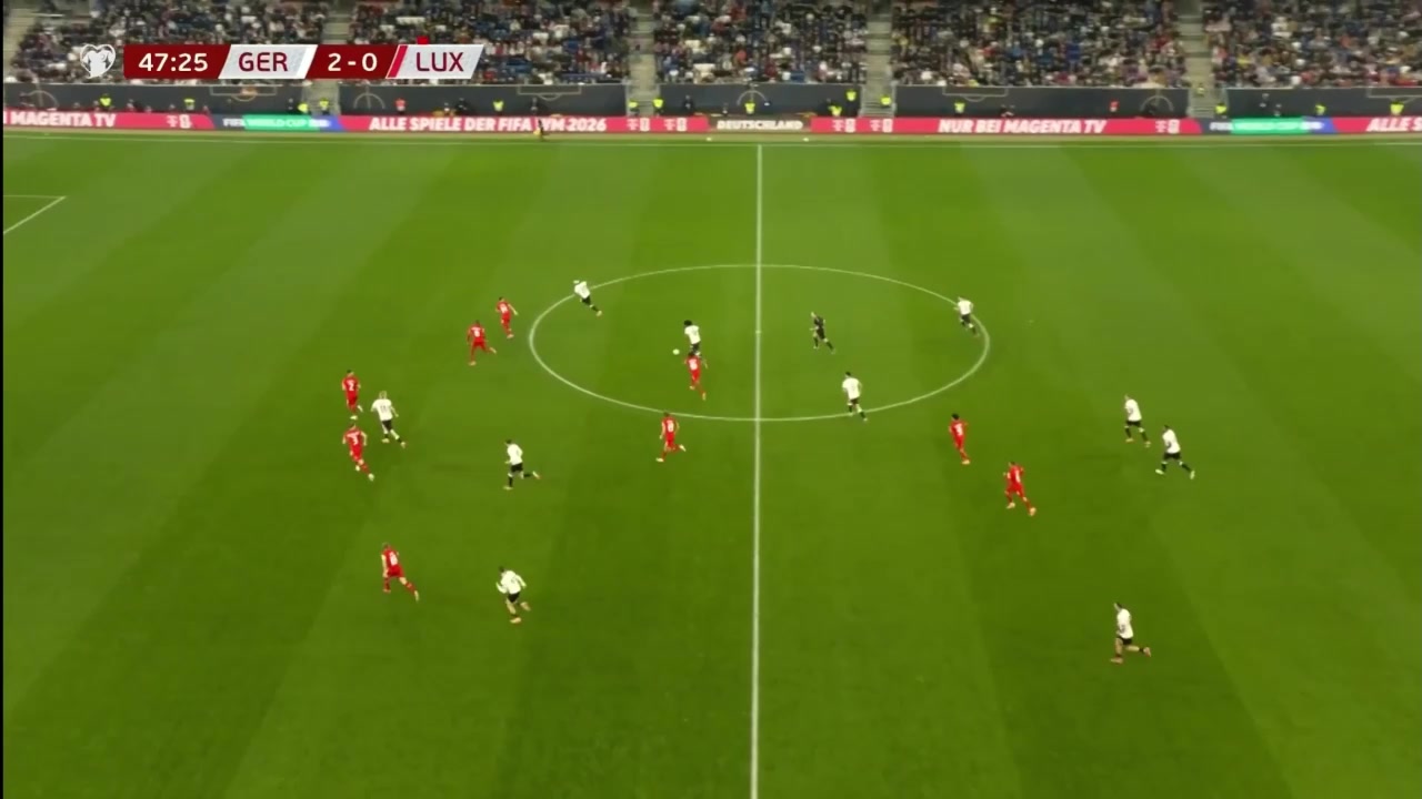 阿德耶米送直塞格納布里前插爆射得手德國3-0領(lǐng)先盧森堡