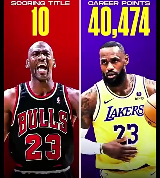 美媒發(fā)問是喬丹的10次得分王還是詹姆斯的40000分更難