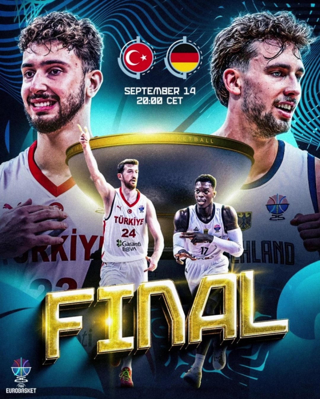 德國88-83擊敗土耳其全勝奪冠施羅德1612 申京28分