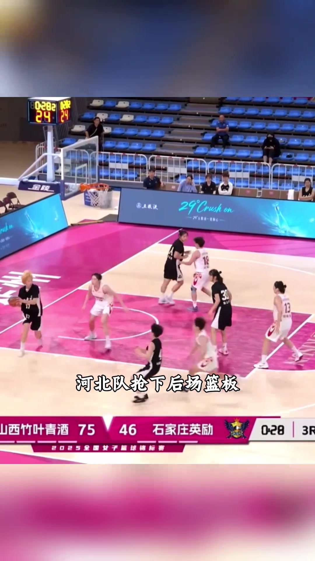 腦子短路了河北女籃一球員接球后竟投向自家籃筐看懵球迷