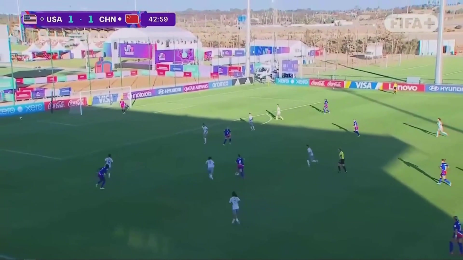 被連扳兩球反超迪瑪利亞弧頂突施冷箭U17女足1-2落后美國