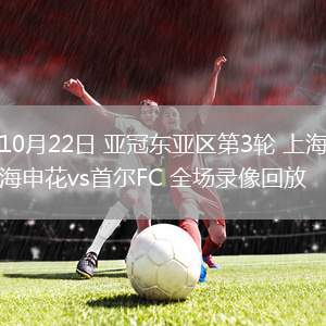 10月22日 亞冠東亞區(qū)第3輪 上海申花vs首爾FC 全場(chǎng)錄像回放